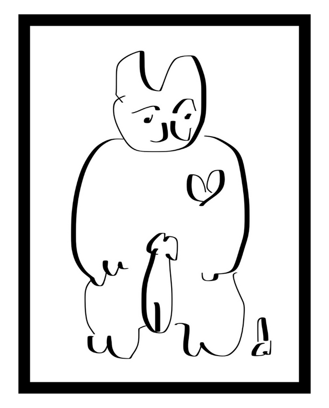 Lucky Cat Dix Love White