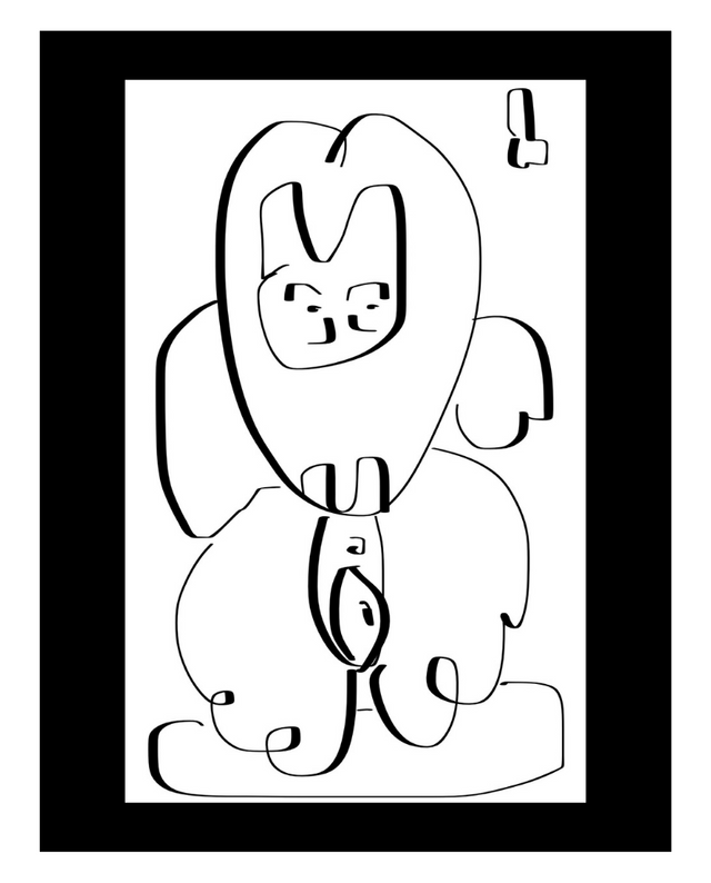 Lucky Cat Dix in Puffy White