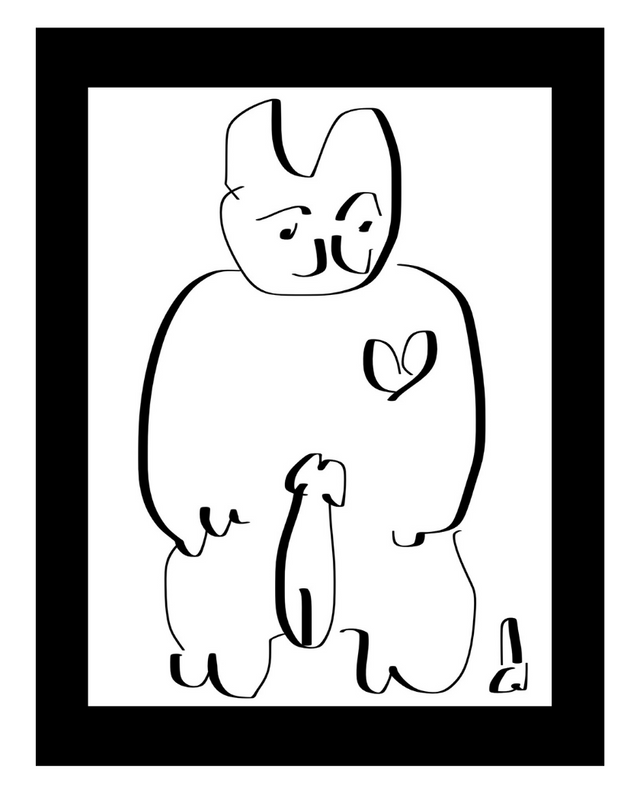 Lucky Cat Dix Love White