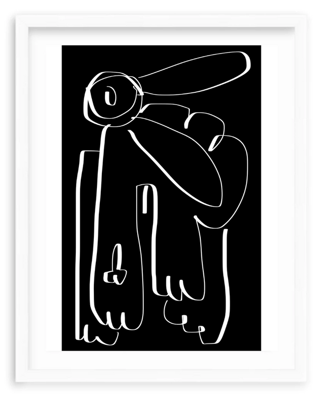 Rabbit Bent Dix Black
