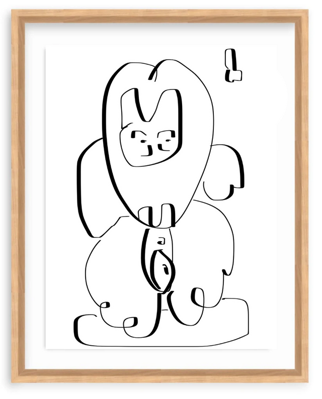 Lucky Cat Dix in Puffy White
