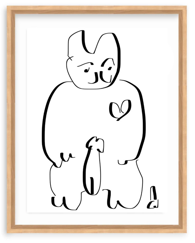 Lucky Cat Dix Love White