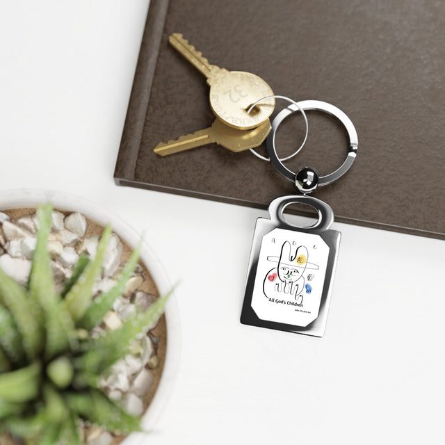 All God's Children Rectangle Photo Keyring