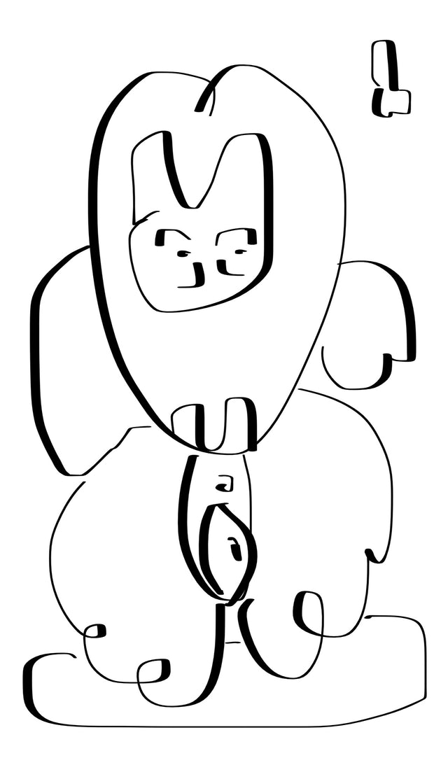 Lucky Cat Dix in Puffy White