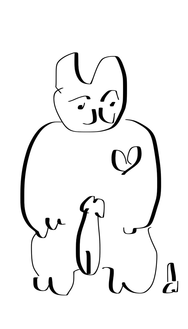 Lucky Cat Dix Love White