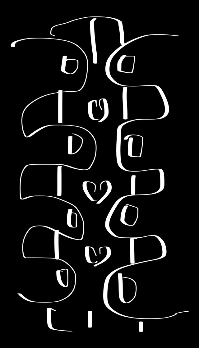 Crossed Hands Dix and Hearts Black